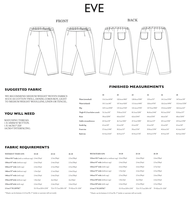 Merchant & Mills - The Eve Trousers